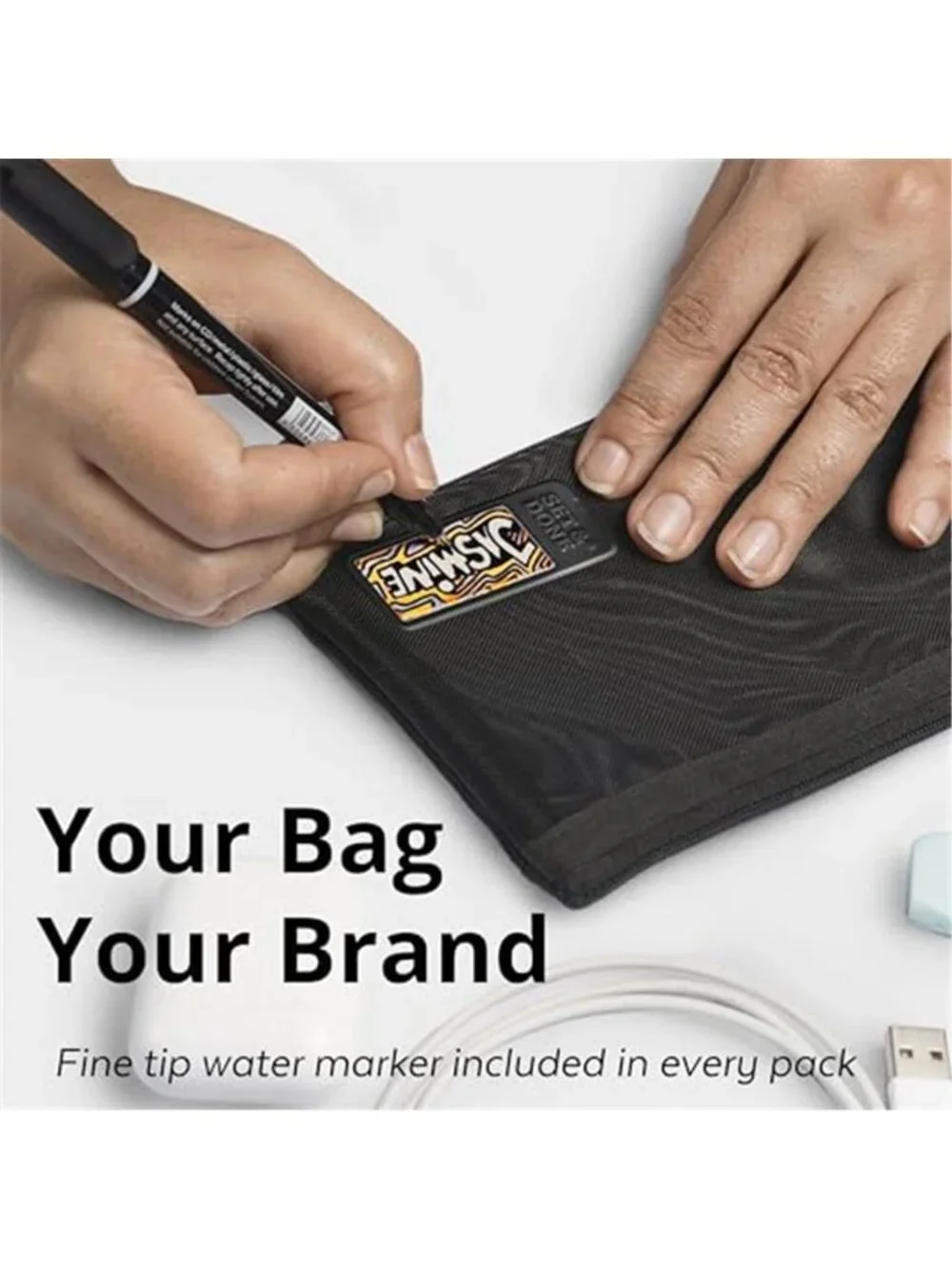 Mesh Zipper Organizer Pouches 4 Pack Travel Makeup Toiletry Cable Storage Bags